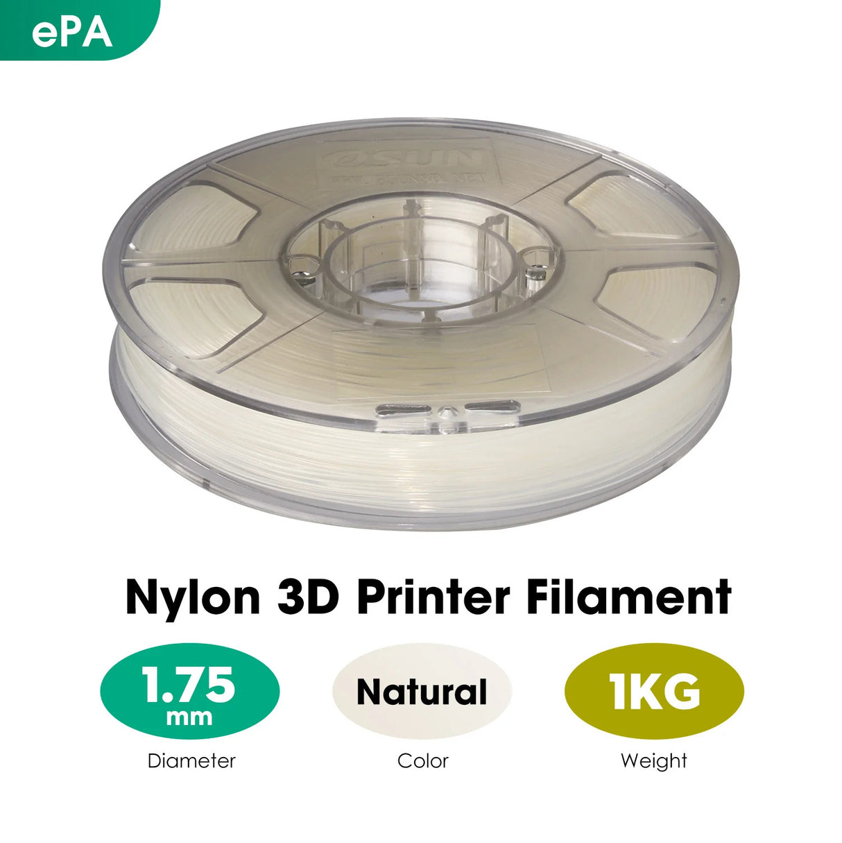 eSUN ePA Nylon Filament 1.75mm 3D Filament 1KG