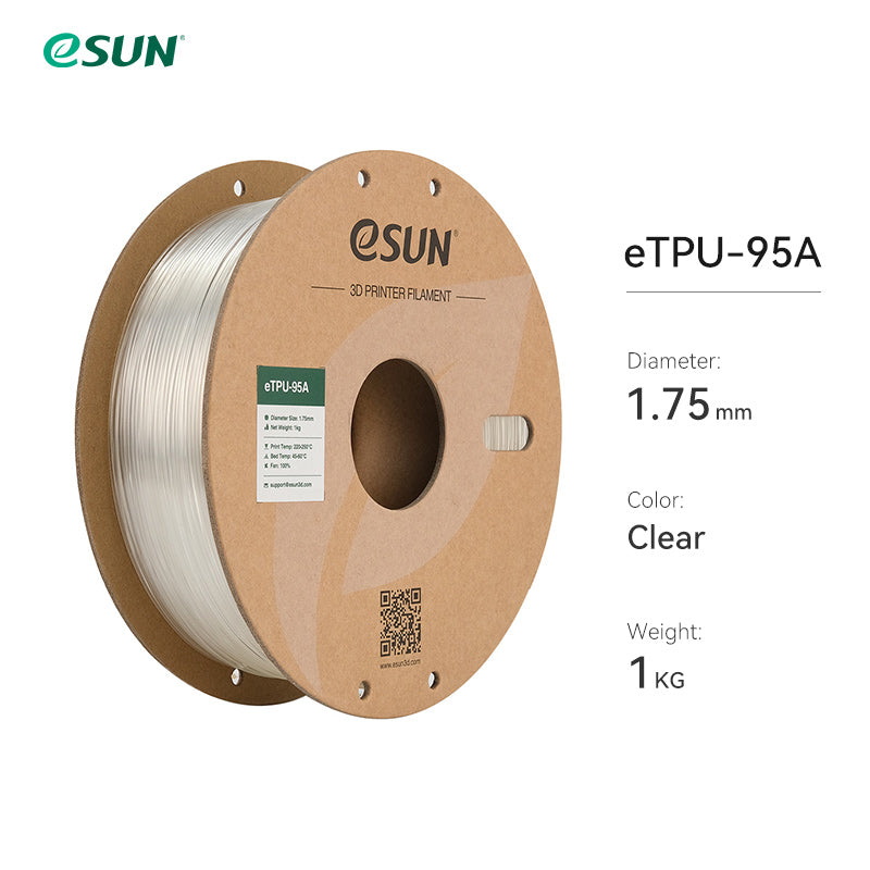 eSUN Flexible TPU-95A 1.75mm 3D Filament 1KG