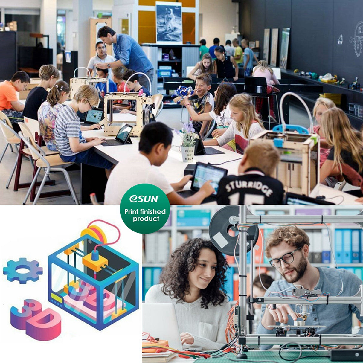 eSUN ABS+ 1.75mm 3D Filament 1KG