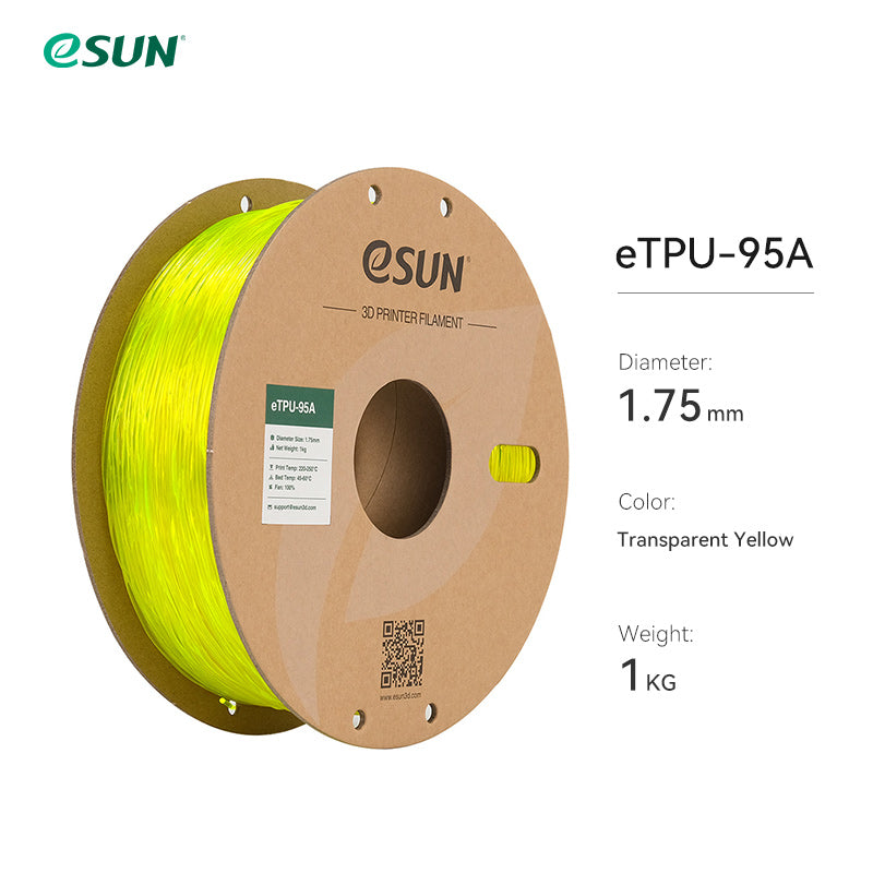 eSUN Flexible TPU-95A 1.75mm 3D Filament 1KG