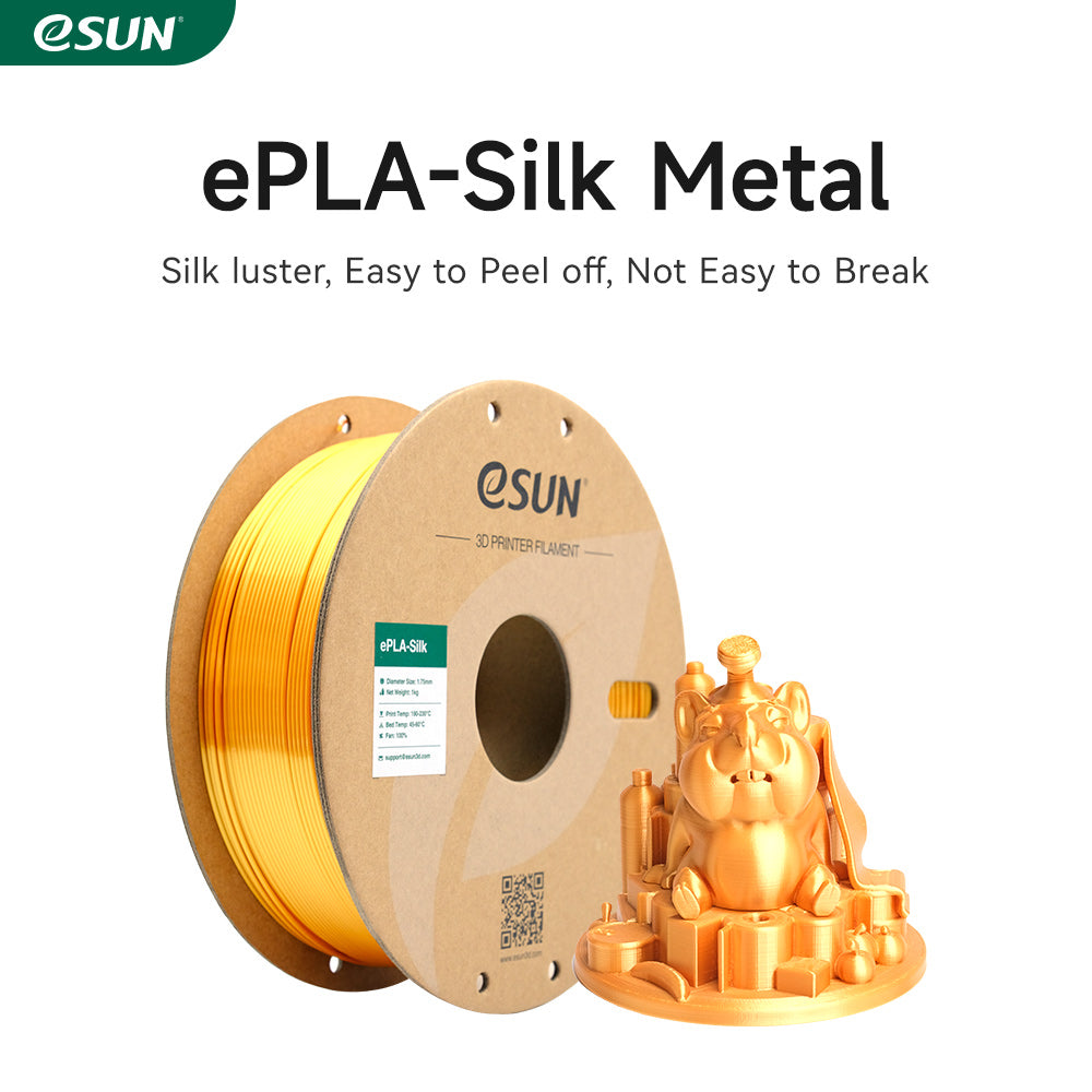 eSUN Metal Silk PLA 1.75mm 3D Filament 1KG