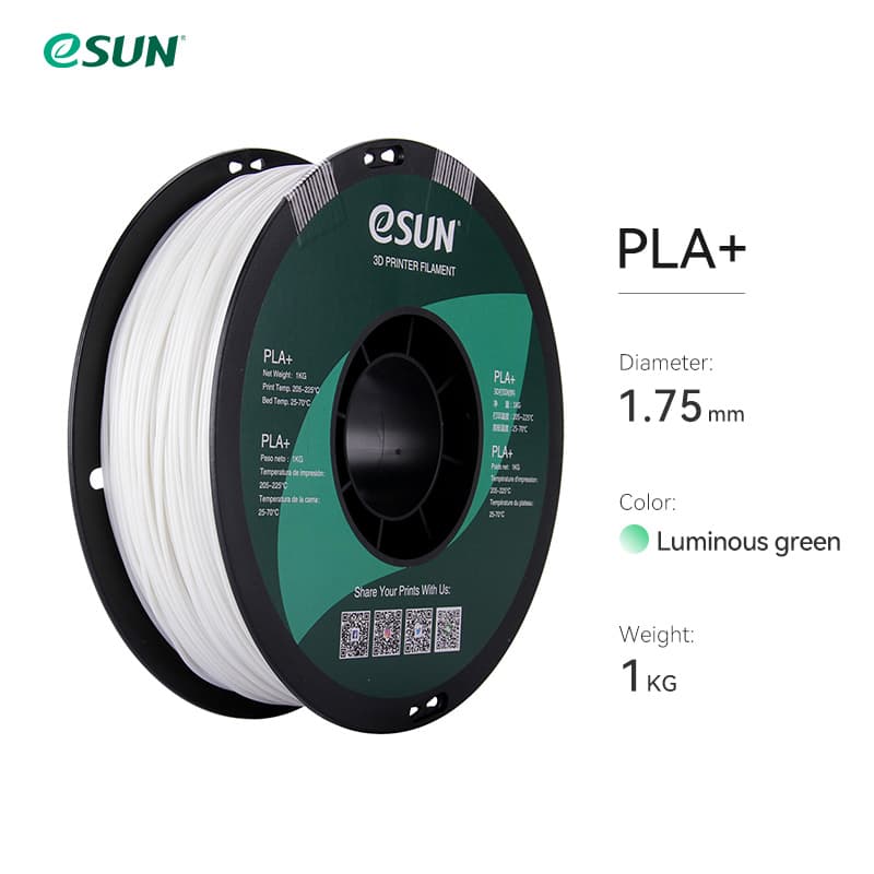 eSUN Luminous PLA 1.75mm 3D Filament 1KG Glow in the Dark